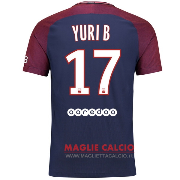 nuova maglietta paris saint germain 2017-2018 yuri b. 17 prima